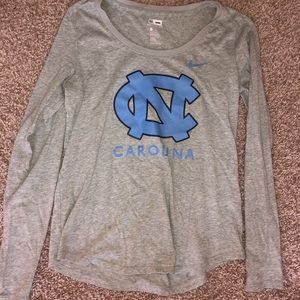 Nike UNC Grey Long Sleeve Tee